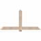 Ekena Millwork Eugene Smooth Timber Gable Bracket, Douglas Fir, 72"W x 36"H x 3 1/2"D x 5 1/2"F, 12/12 Pitch GBW072X36X0406EUG00SDF - alternate 1
